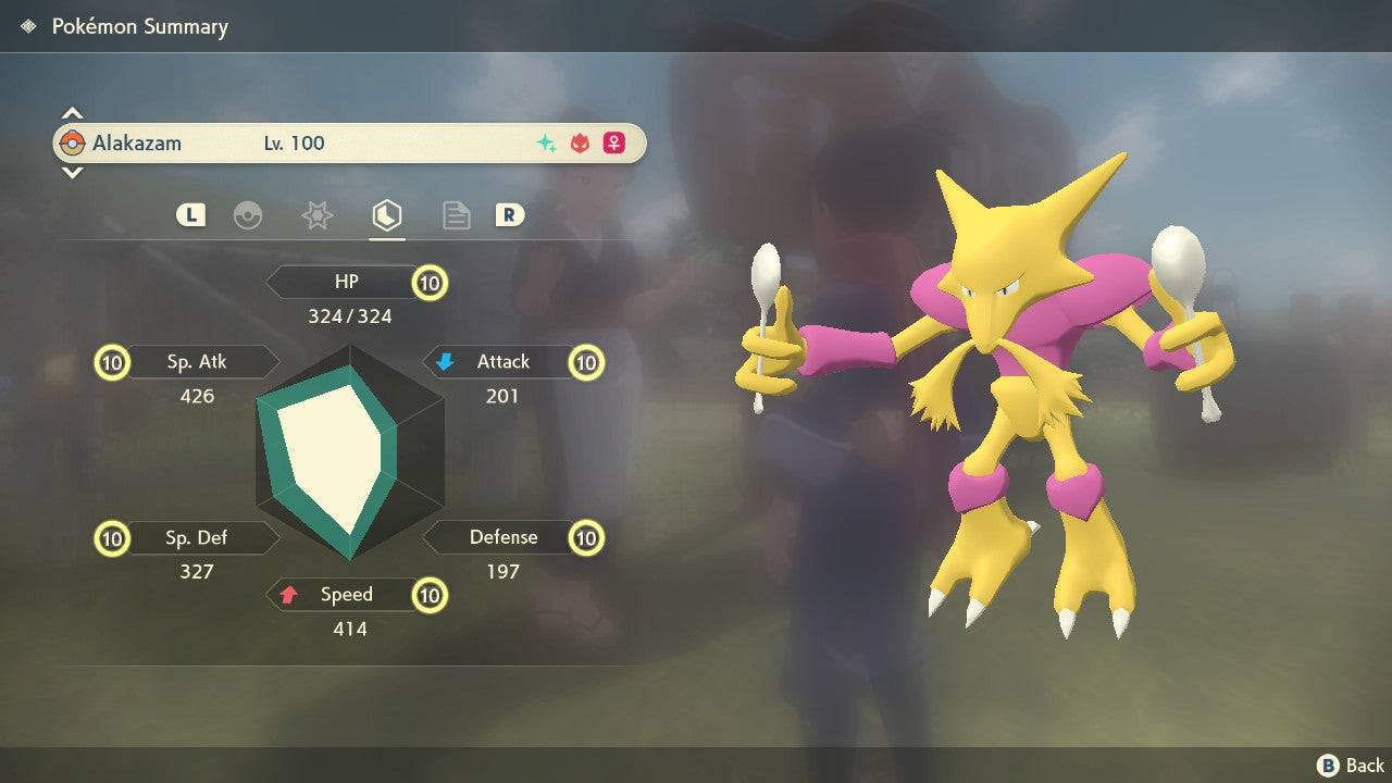 Pokemon Legends Arceus Shiny Alpha Alakazam Max Effort Levels 6IV-EV Trained - Pokemon4Ever