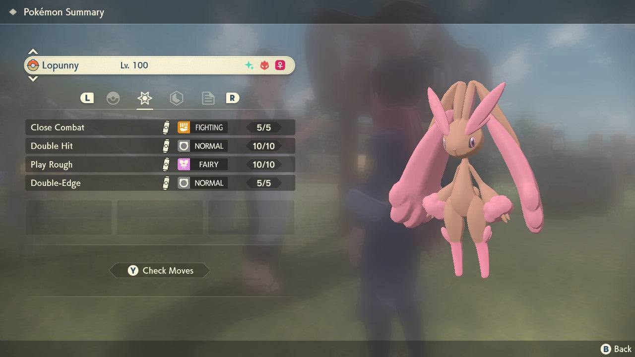 Pokemon Legends: Arceus Shiny Alpha Lopunny Max Effort Levels 6IV-EV Trained - Pokemon4Ever