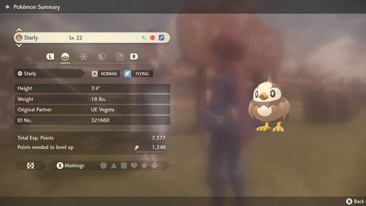 Pokemon Legends: Arceus Shiny Alpha Starly Max Effort Levels 6IV-EV Trained - Pokemon4Ever