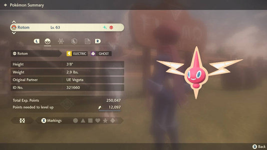 Pokemon Legends: Arceus Shiny Alpha Rotom Max Effort Levels 6IV-EV Trained - Pokemon4Ever