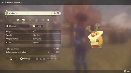 Pokemon Legends: Arceus Shiny Alpha Kricketot Max Effort Levels 6IV-EV Trained - Pokemon4Ever