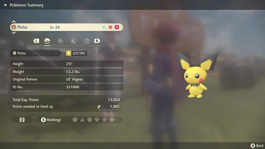 Pokemon Legends: Arceus Shiny Alpha Pichu Max Effort Levels 6IV-EV Trained - Pokemon4Ever