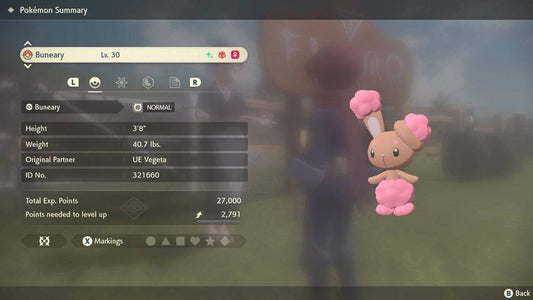 Pokemon Legends Arceus Shiny Alpha Buneary Max Effort Levels 6IV-EV Trained - Pokemon4Ever