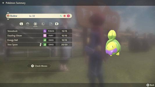 Pokemon Legends Arceus Shiny Alpha Budew Max Effort Levels 6IV-EV Trained - Pokemon4Ever