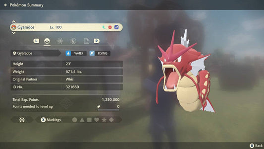 Pokemon Legends: Arceus Shiny Alpha Gyarados Max Effort Levels 6IV-EV Trained - Pokemon4Ever