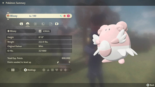 Pokemon Legends Arceus Shiny Alpha Blissey Max Effort Levels 6IV-EV Trained - Pokemon4Ever