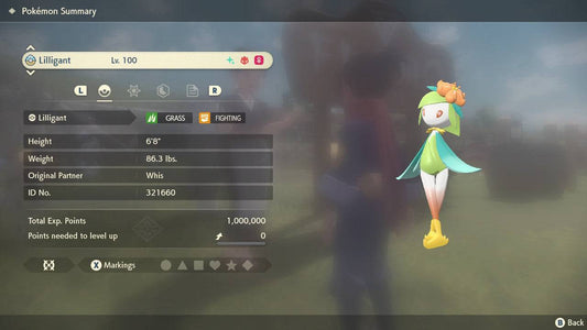 Pokemon Legends: Arceus Shiny Alpha Hisuian Lilligant Max Effort Levels 6IV-EV Trained - Pokemon4Ever