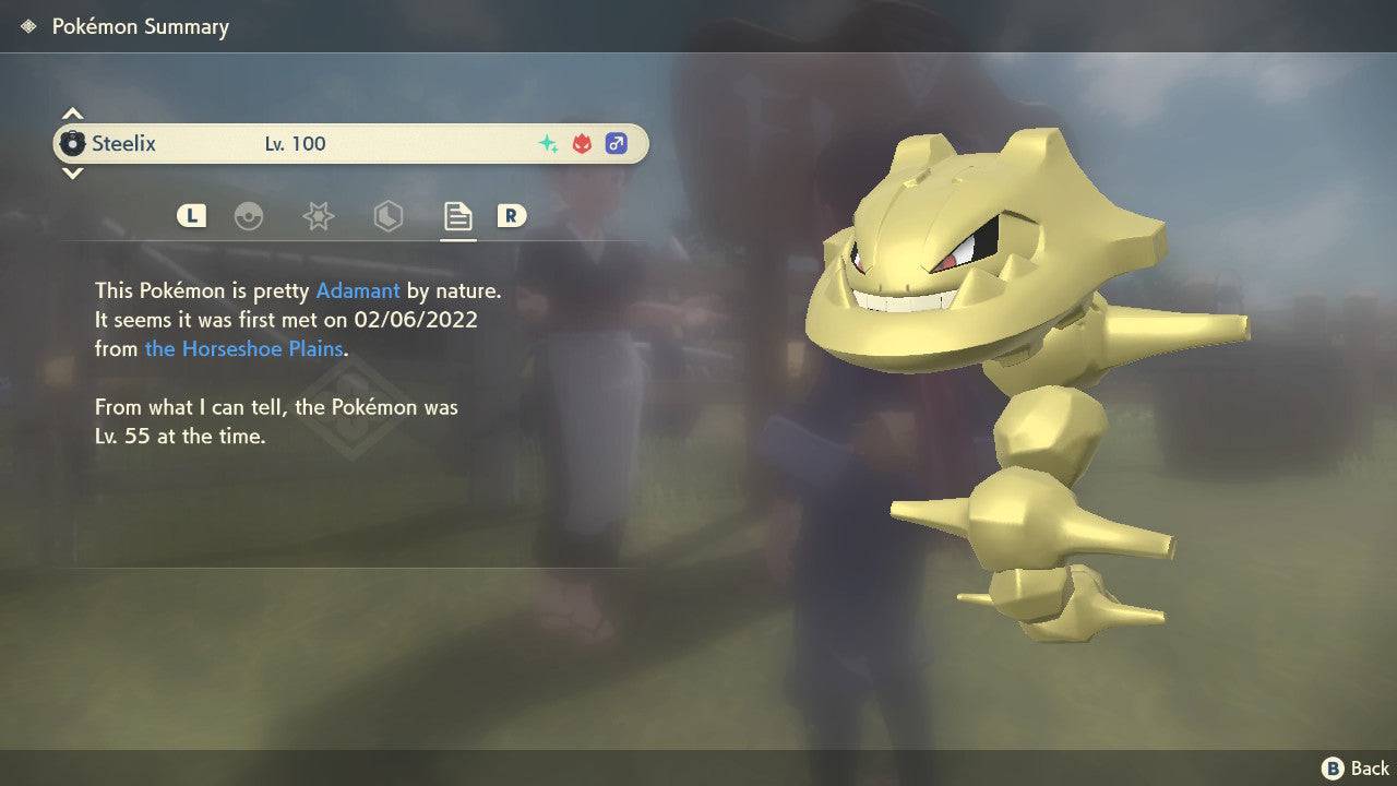 Pokemon Legends: Arceus Shiny Alpha Steelix Max Effort Levels 6IV-EV Trained - Pokemon4Ever