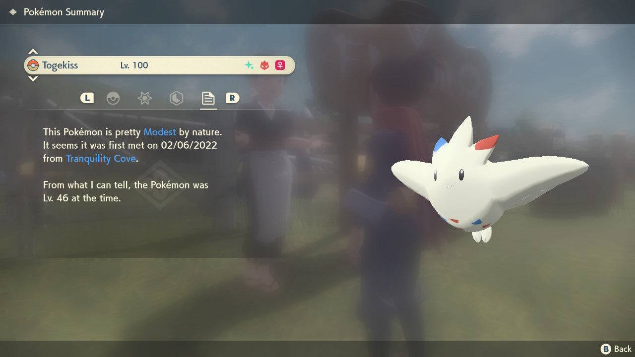 Pokemon Legends: Arceus Shiny Alpha Togekiss Max Effort Levels 6IV-EV Trained - Pokemon4Ever