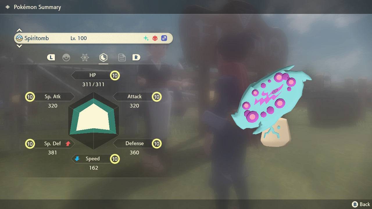 Pokemon Legends: Arceus Shiny Alpha Spiritomb Max Effort Levels 6IV-EV Trained - Pokemon4Ever