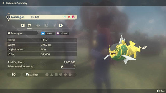 Pokemon Legends Arceus Shiny Alpha Basculegion-F Max Effort Levels 6IV-EV Trained - Pokemon4Ever