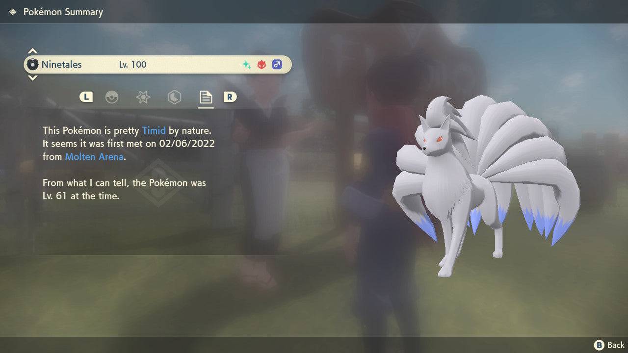 Pokemon Legends: Arceus Shiny Alpha Ninetales Max Effort Levels 6IV-EV Trained - Pokemon4Ever