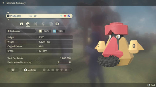 Pokemon Legends: Arceus Shiny Alpha Probopass Max Effort Levels 6IV-EV Trained - Pokemon4Ever