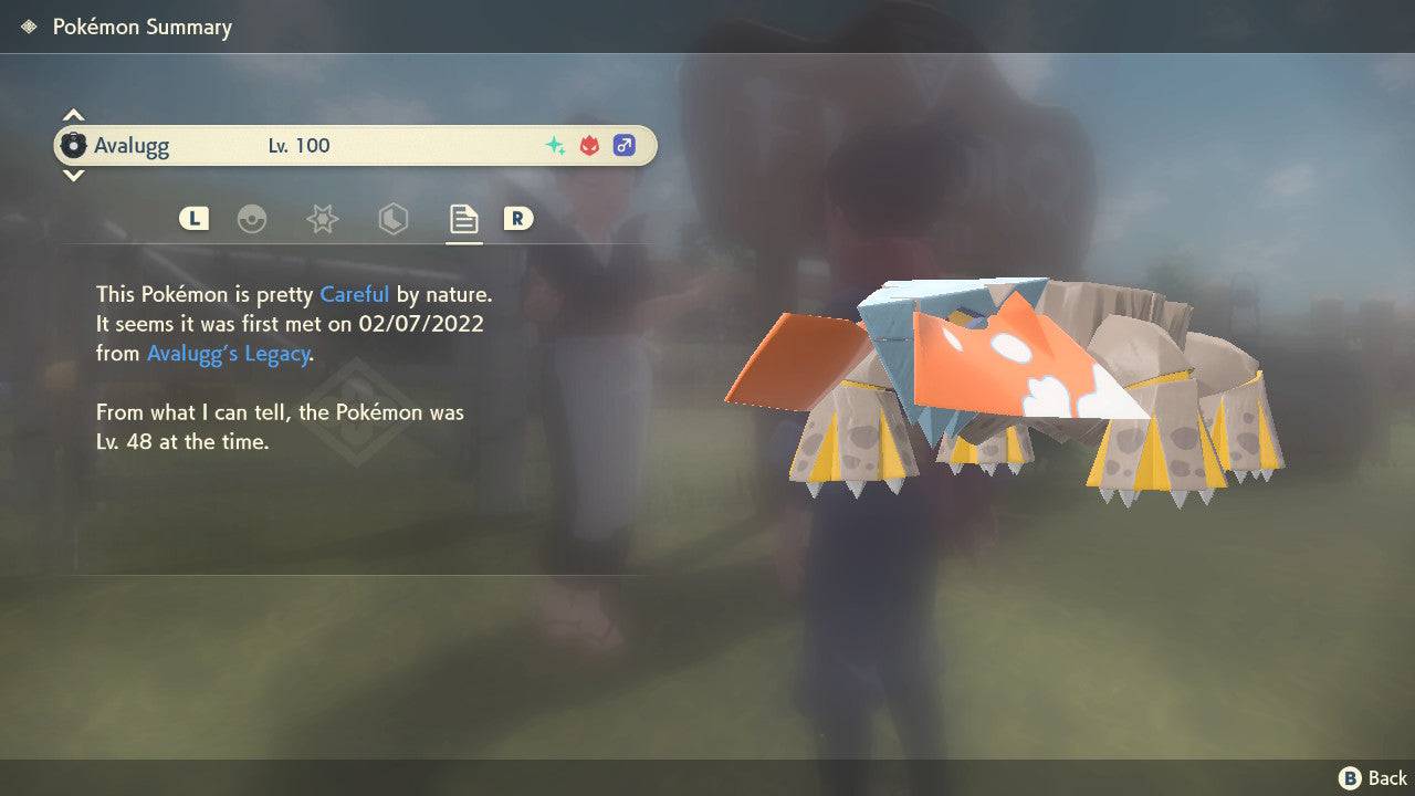 Pokemon Legends: Arceus Shiny Alpha Hisuian Avalugg Max Effort Levels 6IV-EV Trained - Pokemon4Ever