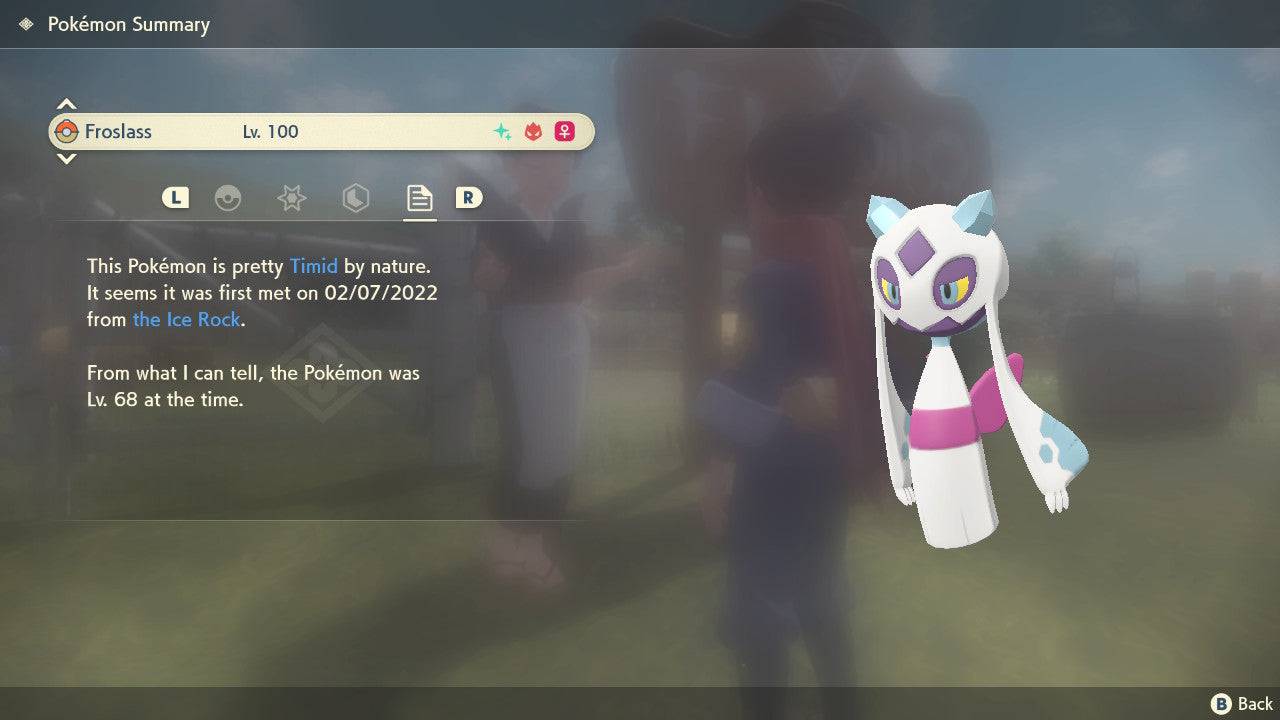 Pokemon Legends Arceus Shiny Alpha Froslass Max Effort Levels 6IV-EV Trained - Pokemon4Ever