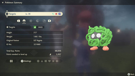 Pokemon Legends: Arceus Shiny Alpha Tangela Max Effort Levels 6IV-EV Trained - Pokemon4Ever