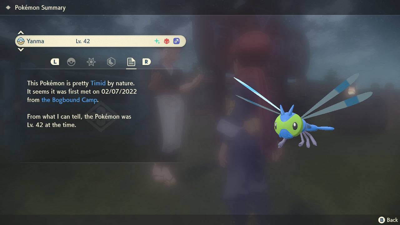 Pokemon Legends: Arceus Shiny Alpha Yanma Max Effort Levels 6IV-EV Trained - Pokemon4Ever