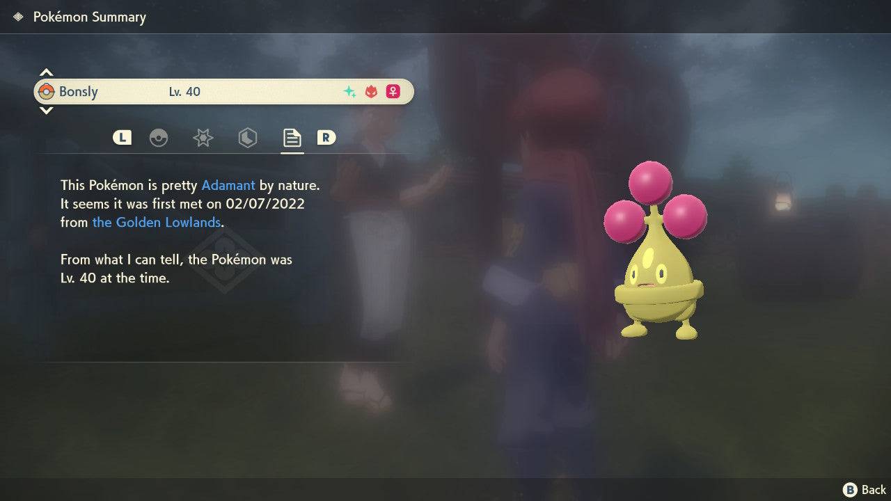 Pokemon Legends Arceus Shiny Alpha Bonsly Max Effort Levels 6IV-EV Trained - Pokemon4Ever