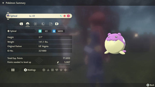 Pokemon Legends: Arceus Shiny Alpha Spheal Max Effort Levels 6IV-EV Trained - Pokemon4Ever