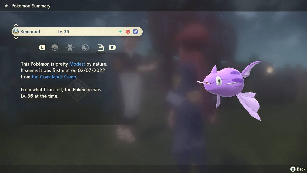 Pokemon Legends: Arceus Shiny Alpha Remoraid Max Effort Levels 6IV-EV Trained - Pokemon4Ever