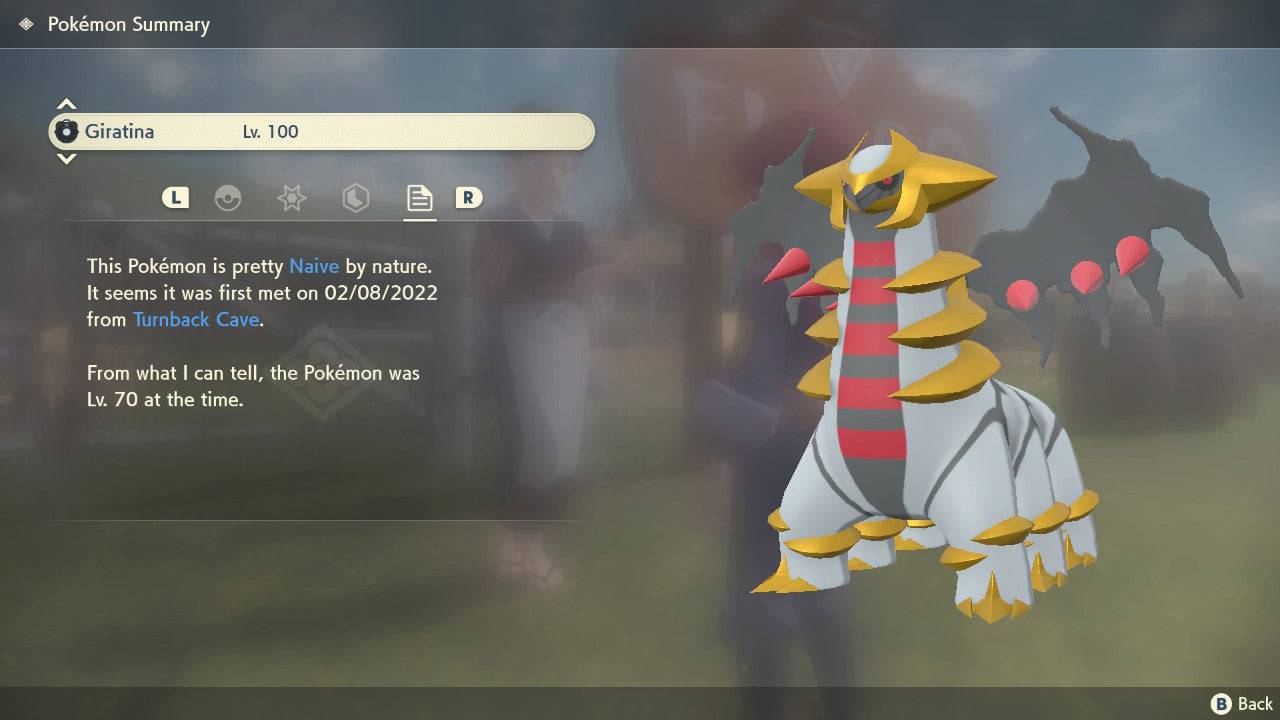 Pokemon Legends Arceus Giratina Max Effort Levels 6IV-EV Trained - Pokemon4Ever