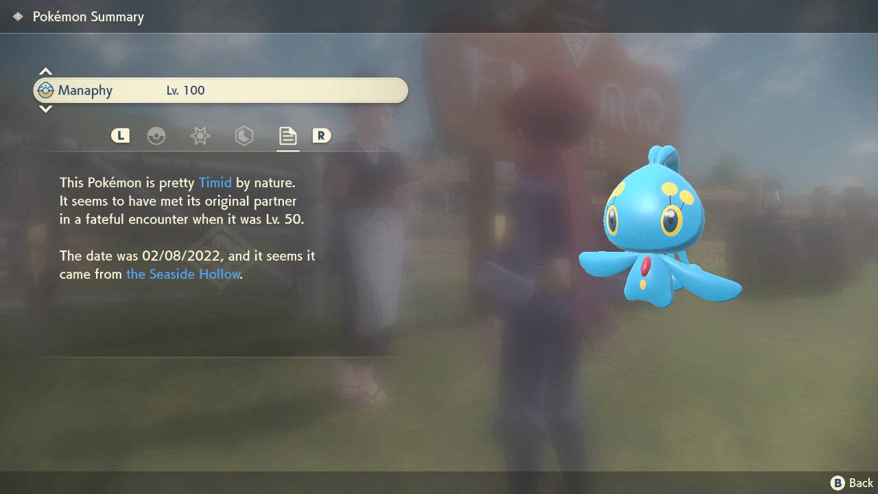 Pokemon Legends Arceus Manaphy Max Effort Levels 6IV-EV Trained - Pokemon4Ever