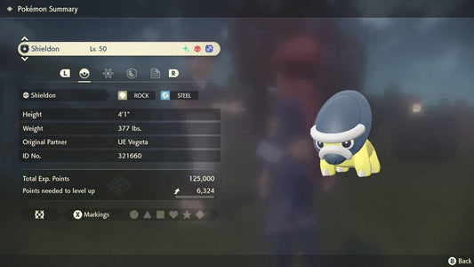 Pokemon Legends: Arceus Shiny Alpha Shieldon Max Effort Levels 6IV-EV Trained - Pokemon4Ever