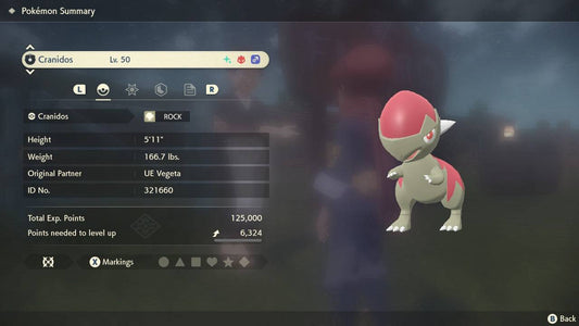 Pokemon Legends Arceus Shiny Alpha Cranidos Max Effort Levels 6IV-EV Trained - Pokemon4Ever