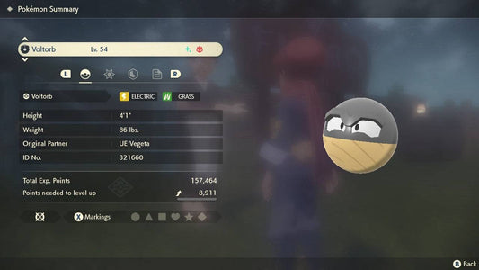 Pokemon Legends: Arceus Shiny Alpha Hisuian Voltorb Max Effort Levels 6IV-EV Trained - Pokemon4Ever