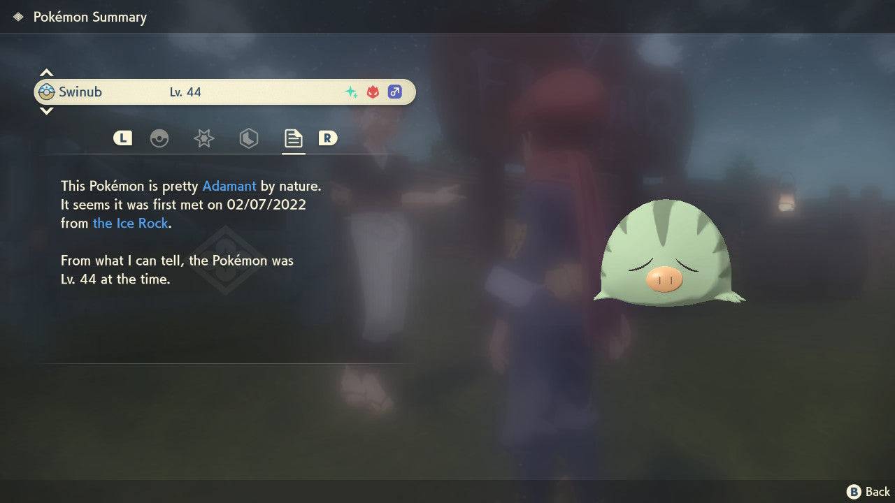 Pokemon Legends: Arceus Shiny Alpha Swinub Max Effort Levels 6IV-EV Trained - Pokemon4Ever