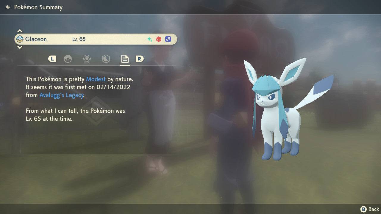 Pokemon Legends: Arceus Shiny Alpha Glaceon Max Effort Levels 6IV-EV Trained - Pokemon4Ever