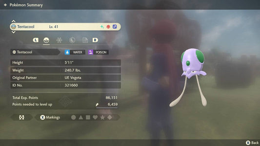 Pokemon Legends: Arceus Shiny Alpha Tentacool Max Effort Levels 6IV-EV Trained - Pokemon4Ever