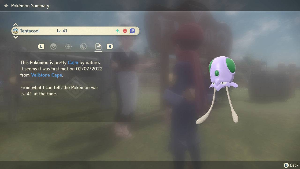 Pokemon Legends: Arceus Shiny Alpha Tentacool Max Effort Levels 6IV-EV Trained - Pokemon4Ever