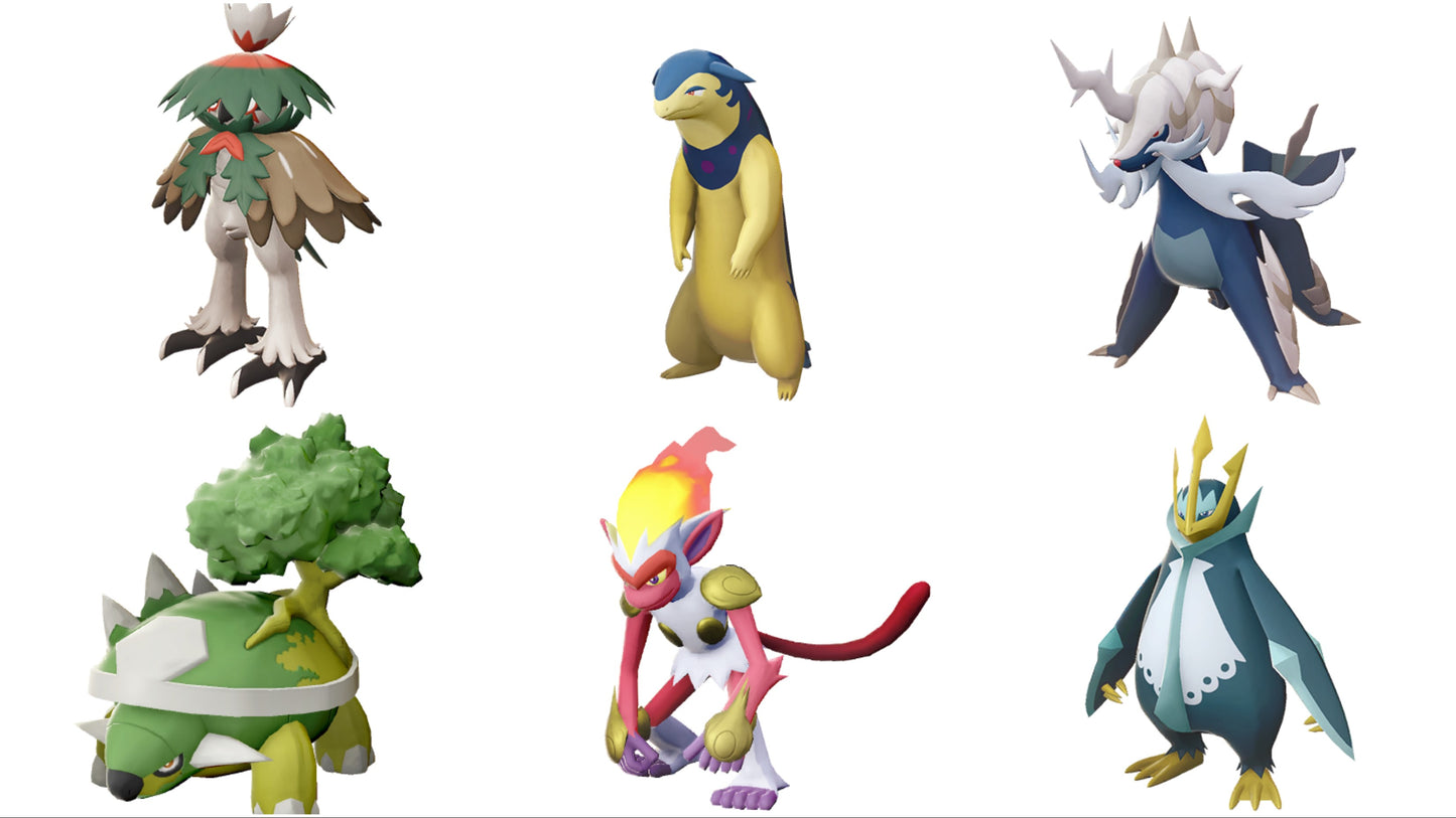 Pokemon Legends Arceus Evolved Starter Bundle Max Effort Levels 6IV-EV Trained - Pokemon4Ever