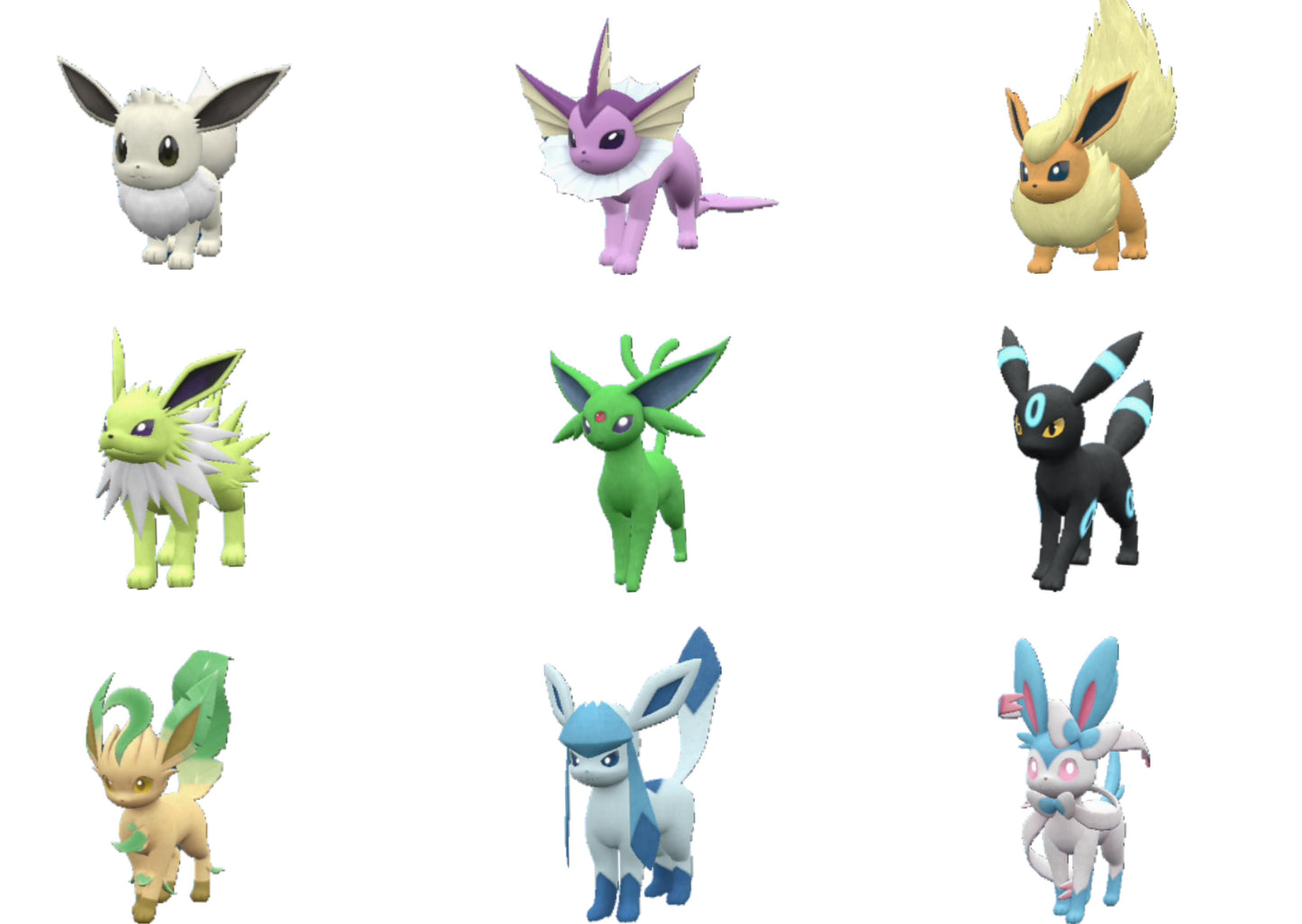 Pokemon Scarlet and Violet Eeveelution Bundle 6IV-EV Trained - Pokemon4Ever