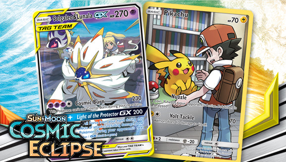 TAG TEAM Pokémon-GX and more in the Pokémon TCG: Sun & Moon—Cosmic Eclipse Expansion