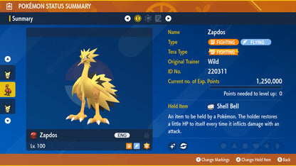 Galarian Zapdos Para Pokémon Scarlet E Violet - Outros - DFG