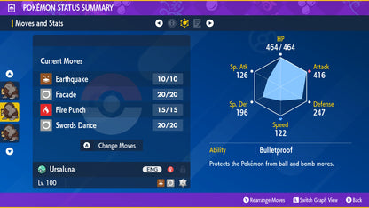 Pokemon Scarlet and Violet Shiny Ursaluna 6IV-EV Trained - Pokemon4Ever