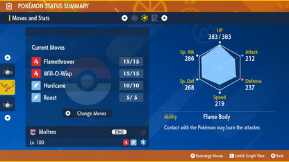 Pokemon Scarlet and Violet Moltres 6IV-EV Trained - Pokemon4Ever