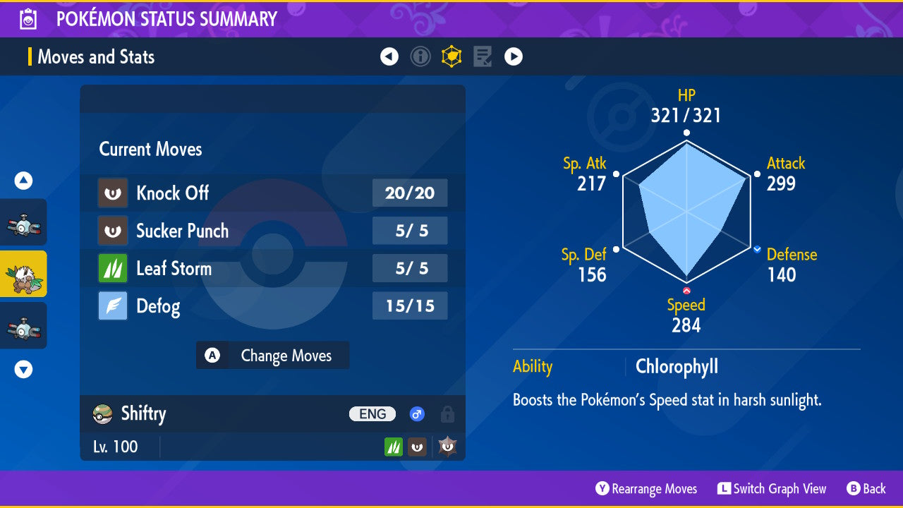 Pokemon Scarlet and Violet Shiny Shiftry 6IV-EV Trained - Pokemon4Ever