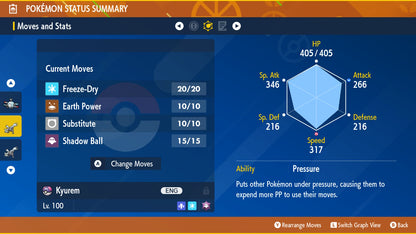 Pokemon Scarlet and Violet Shiny Kyurem 6IV-EV Trained - Pokemon4Ever