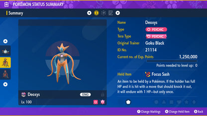 4 X Shiny 6IV Deoxys In All Forms Pokemon Holding Master Balls For Brilliant Diamond, Shining - Foto 4