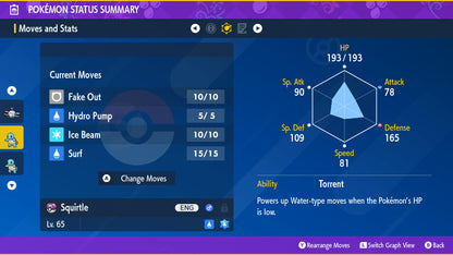 Pokemon Scarlet and Violet Marked Shiny Squirtle 6IV-EV Trained - Pokemon4Ever