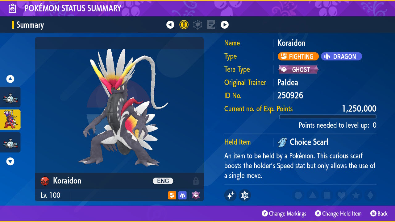 Pokemon Scarlet and Violet Shiny Koraidon 6IV-EV Trained - Pokemon4Ever