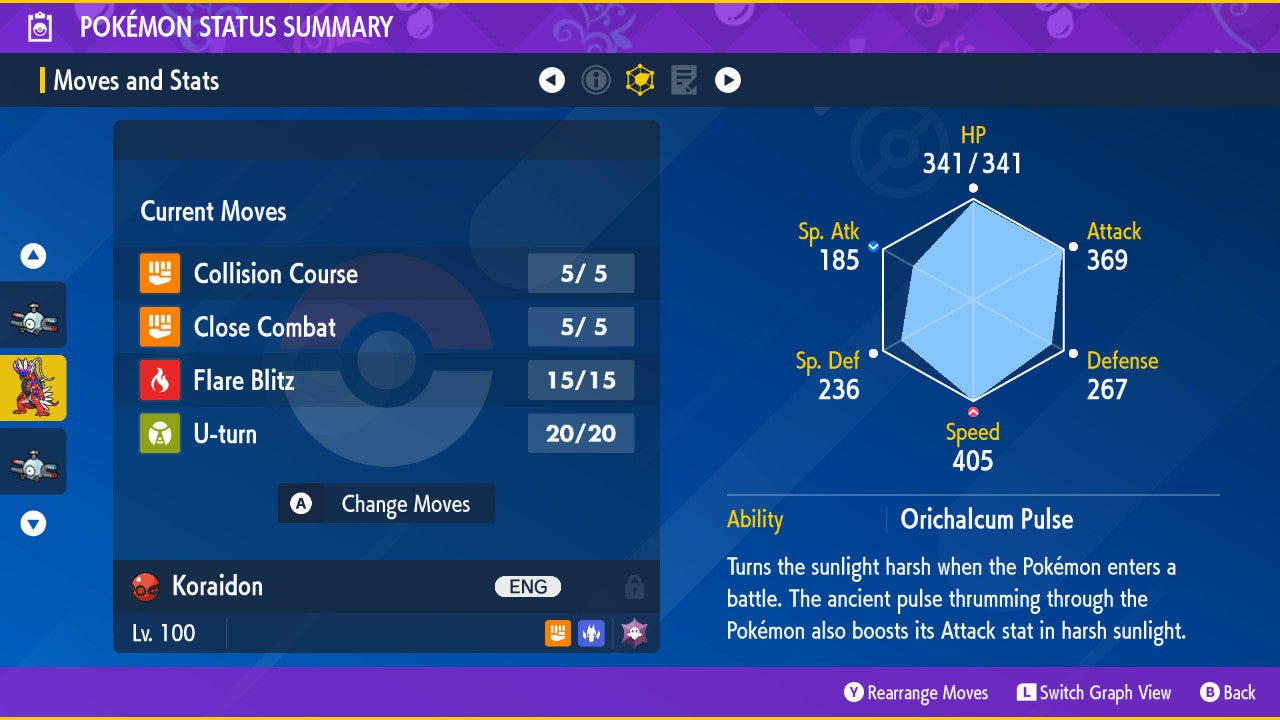 Pokemon Scarlet and Violet Shiny Koraidon 6IV-EV Trained - Pokemon4Ever