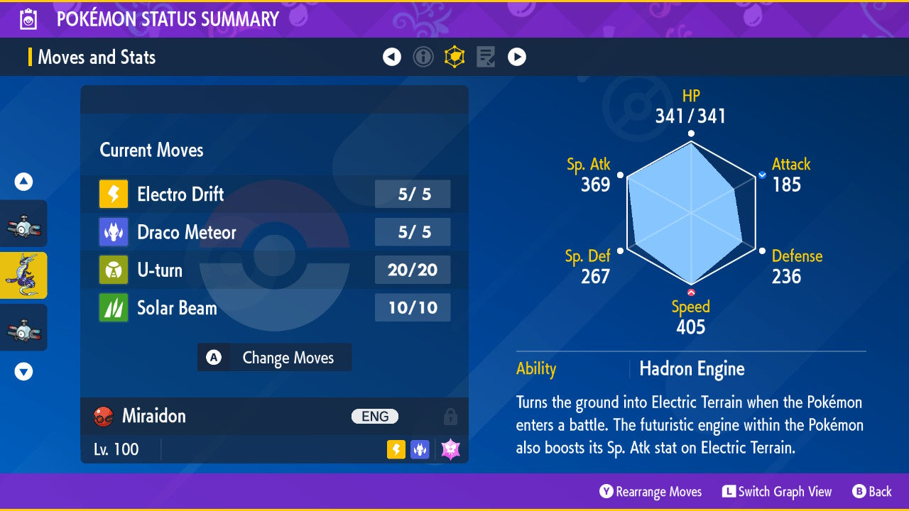 Pokemon Scarlet and Violet Shiny Miraidon 6IV-EV Trained - Pokemon4Ever