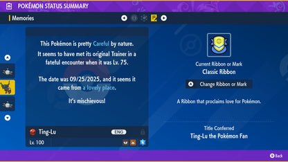 Pokemon Scarlet and Violet Shiny Ting-Lu 6IV-EV Trained - Pokemon4Ever