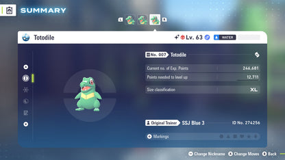 Pokemon Legends ZA Alpha Shiny Totodile 6IV-EV Trained - Pokemon4Ever
