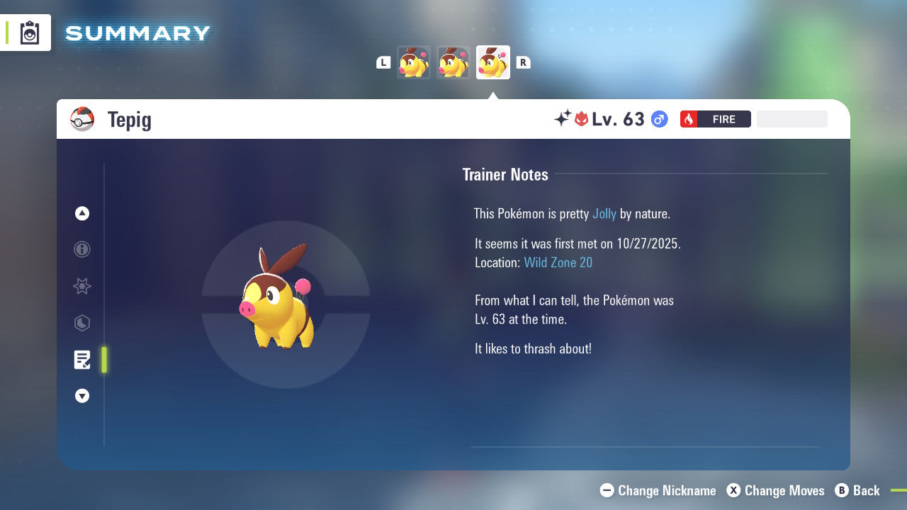 Pokemon Legends ZA Alpha Shiny Tepig 6IV-EV Trained - Pokemon4Ever