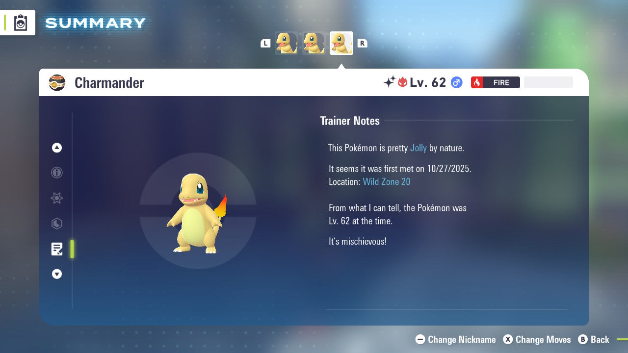 Pokemon Legends ZA Alpha Shiny Charmander 6IV-EV Trained - Pokemon4Ever